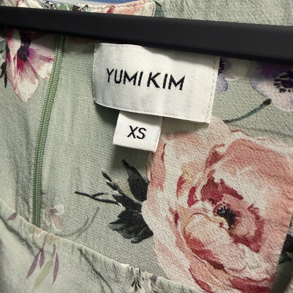 Yumi Kim Denise Mint Floral Mini Dress XS - Picture 5 of 5